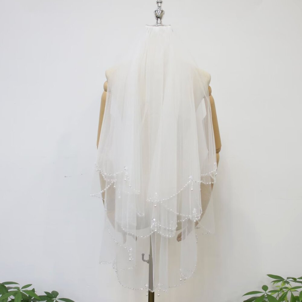 Handmade Beaded Wedding Veil
